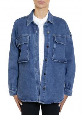 Giacca in jeans con tasche oversize